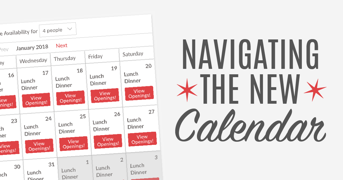 Navigating The New Calendar - MouseDining