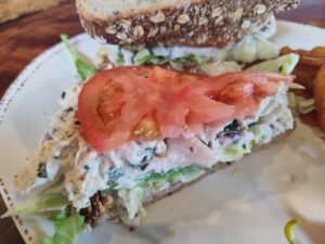 Britton's chicken salad sandwich