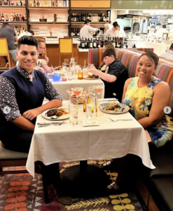 Image of two people enjoying a meal at Disney's California Grill