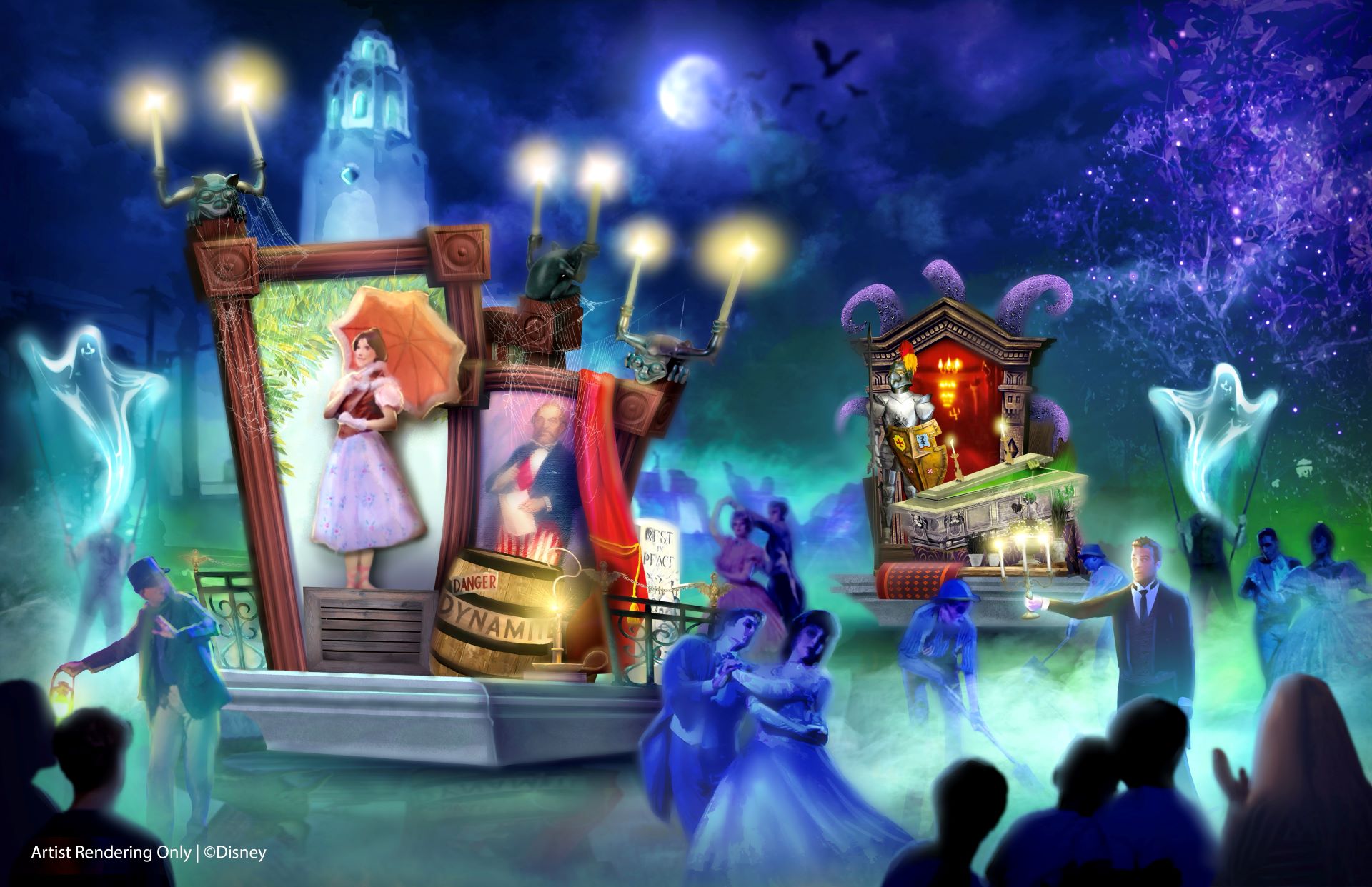 Artist Rendering Madam Leota's Swining Wake