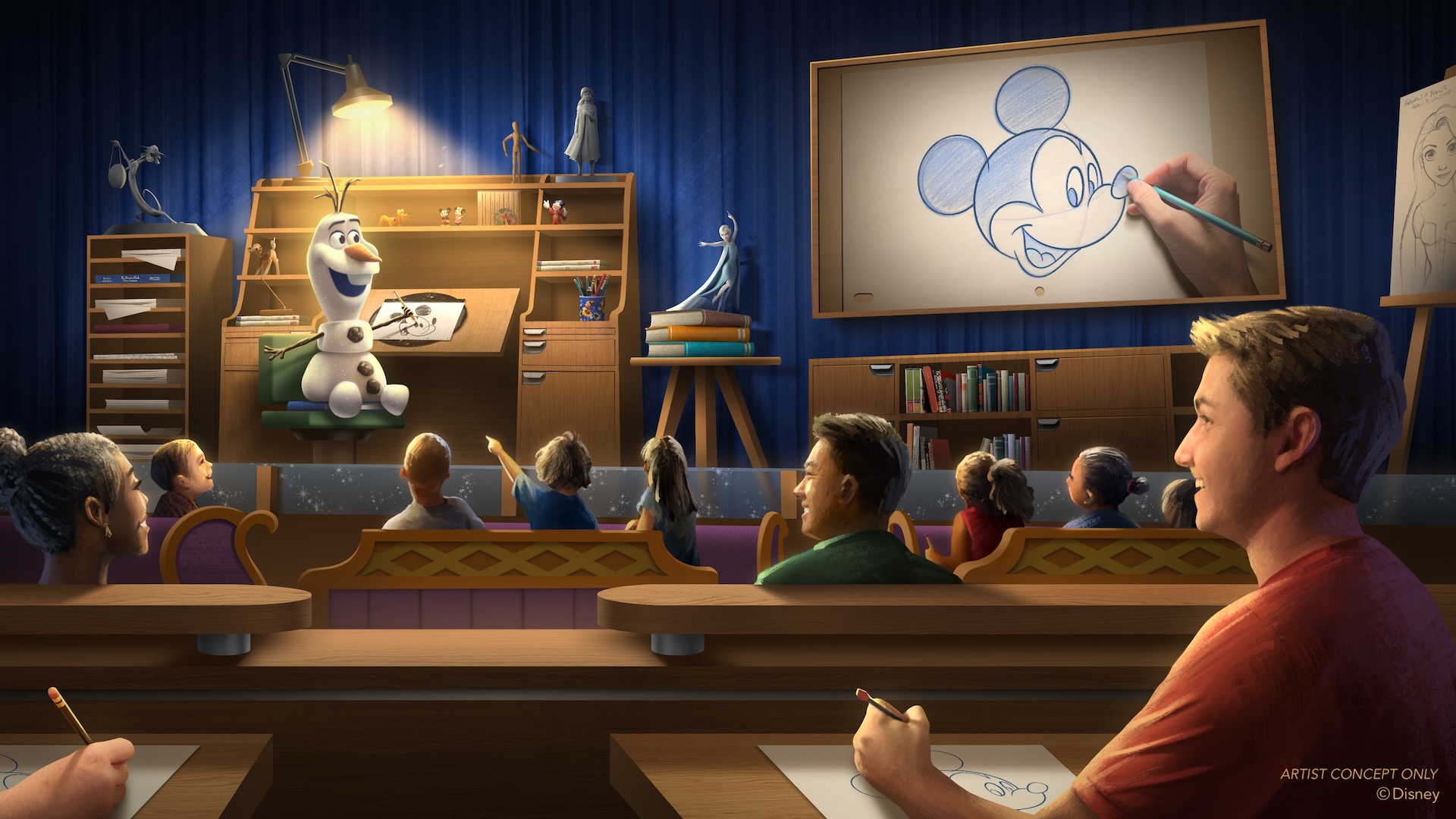 Olaf Draws Artist Rendering