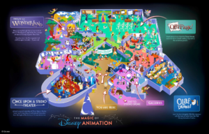 Magic of Disney Animation Map Artist Rendering