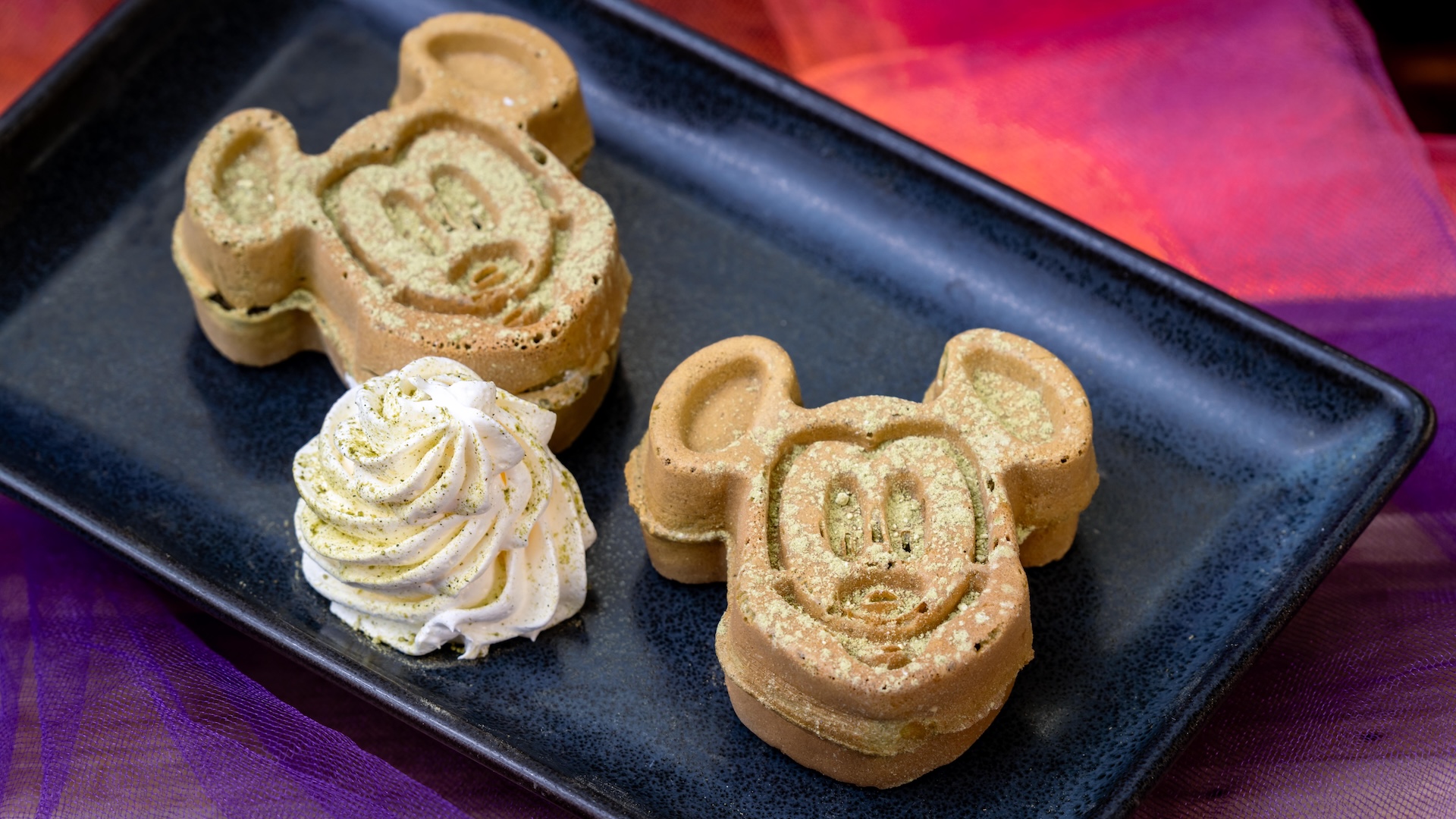 Matcha Mickey Waffles