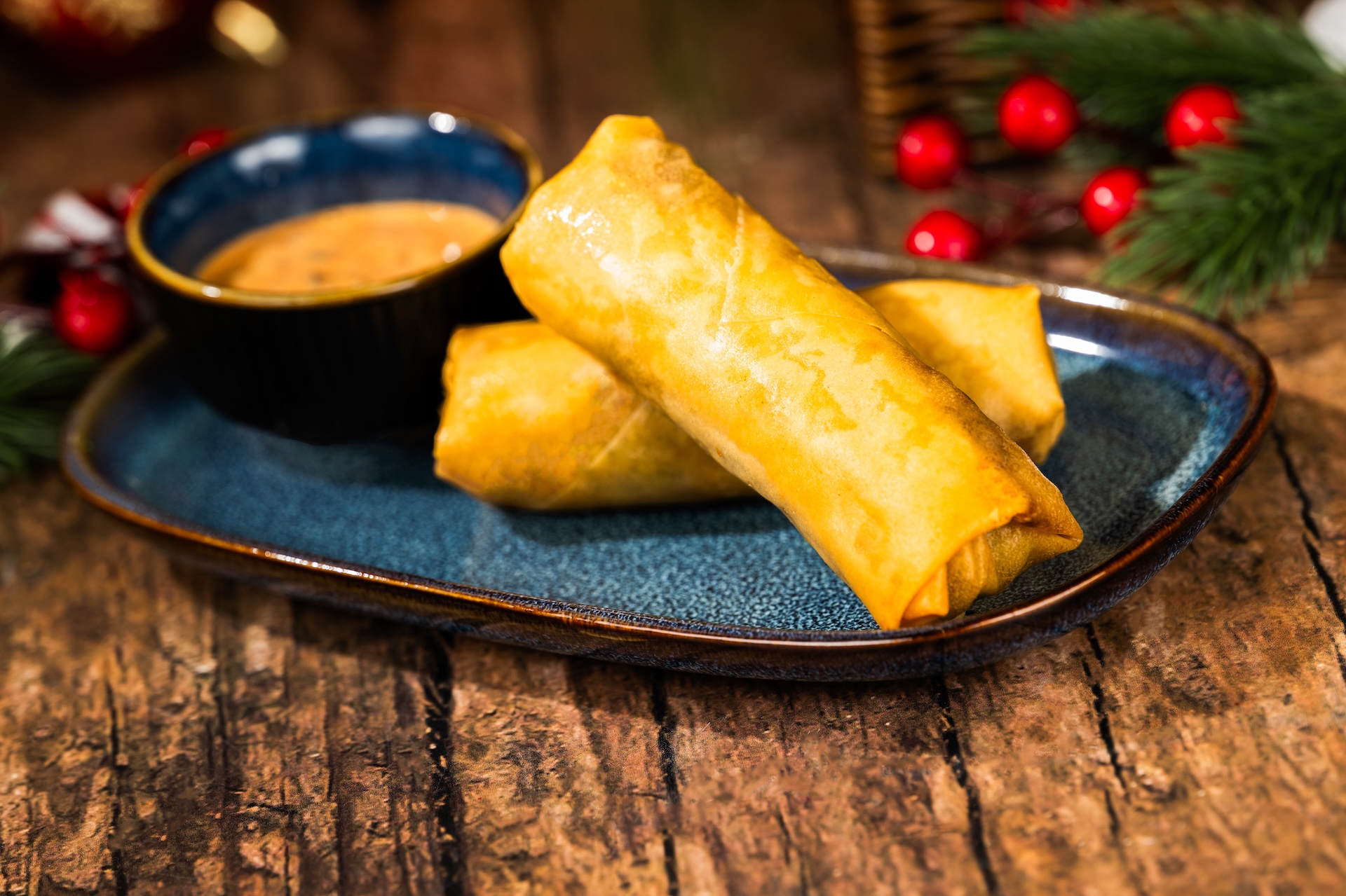 Pastrami Spring Rolls